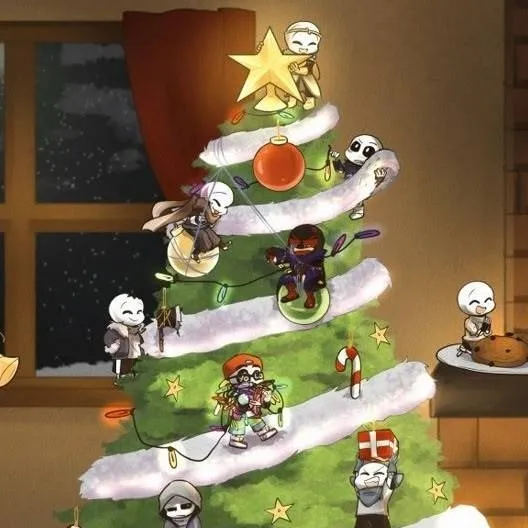 chat with ai character: sans aus Christmas