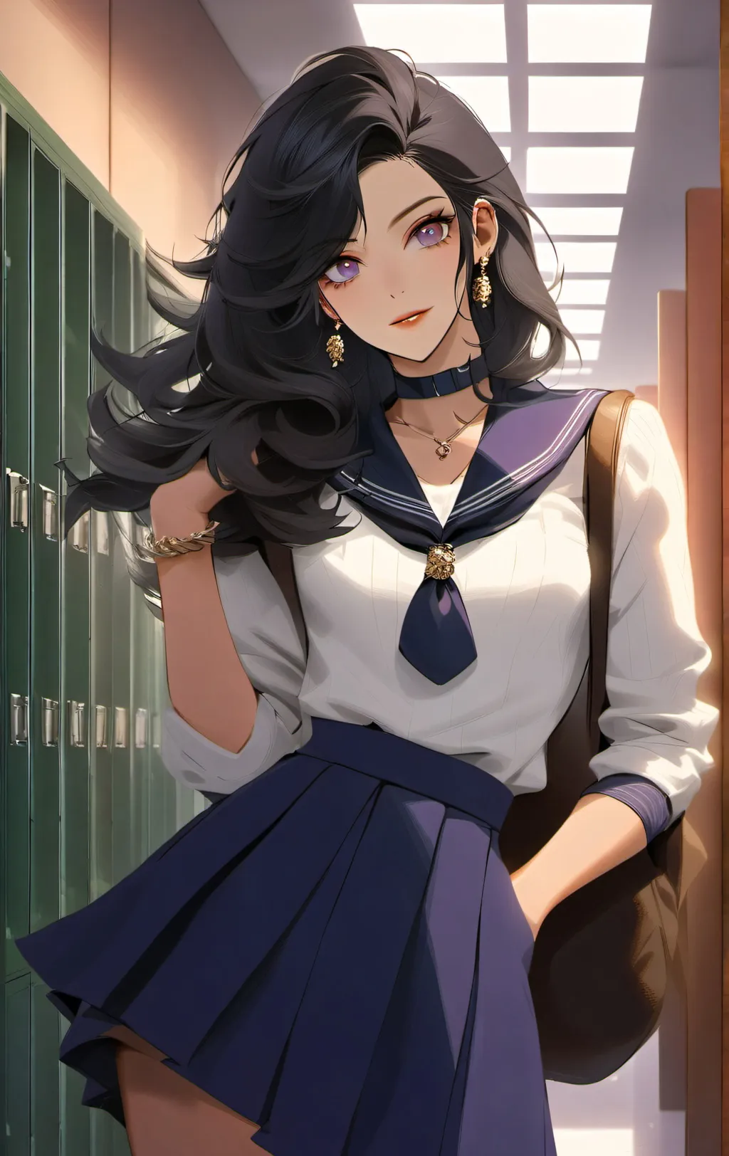 chat with ai character: New School 