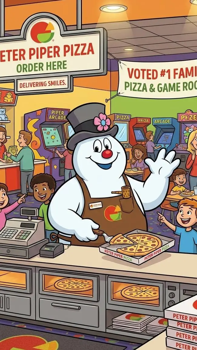 ai character: frosty the Snowman background