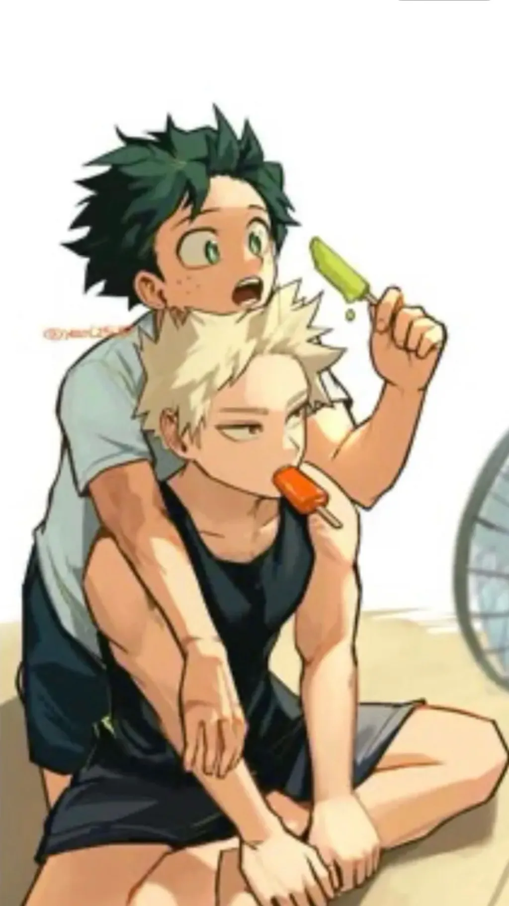 ai character: Bakudeku child!!!! background