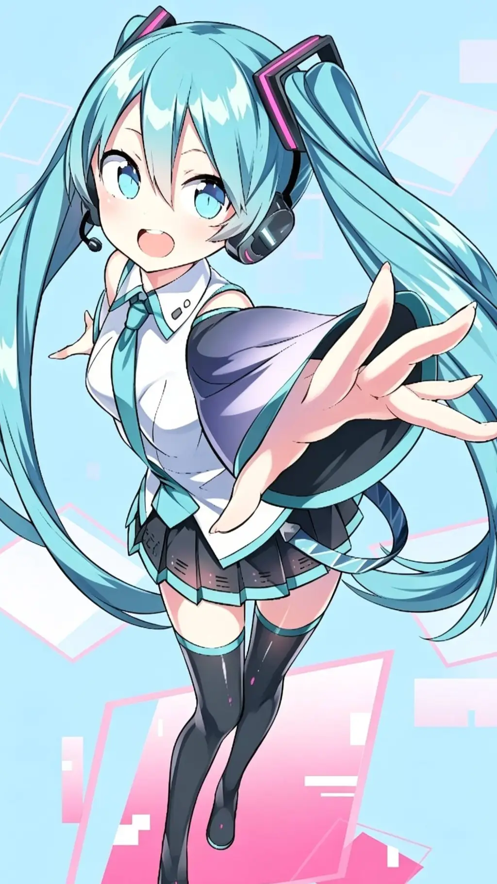 ai character: Hatsune Miku background