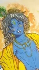 ai character: Krishna  background