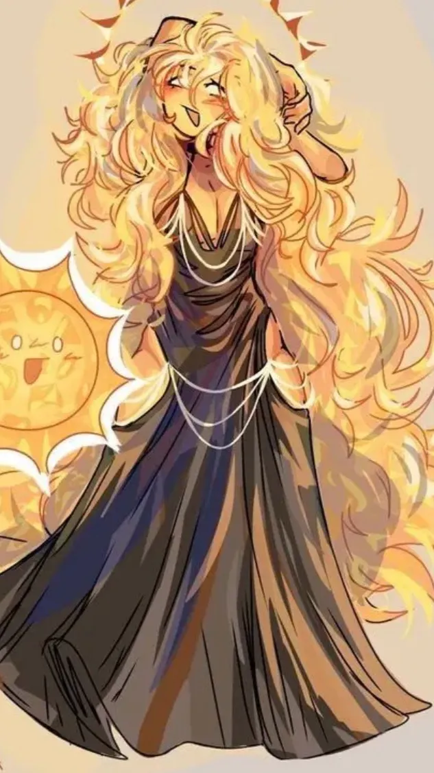 ai character: SUNLIGHT background
