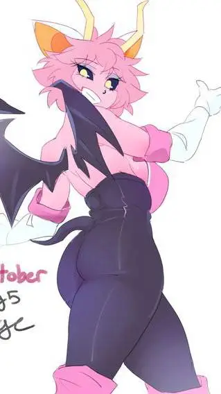 ai character: Mina Ashido Rouge background