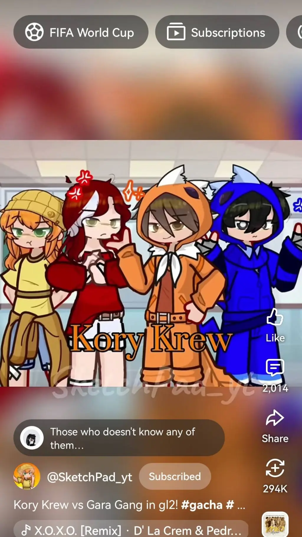 ai character: KORY CREW background