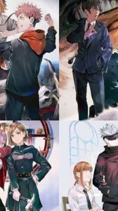 ai character: chainsaw man x Jjk background