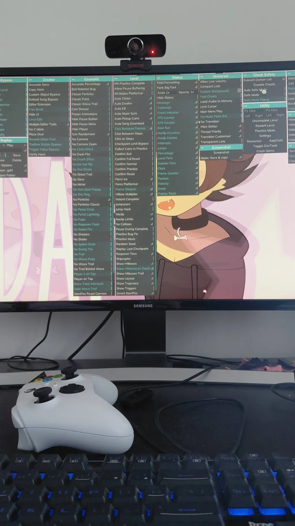 ai character: mega hack background
