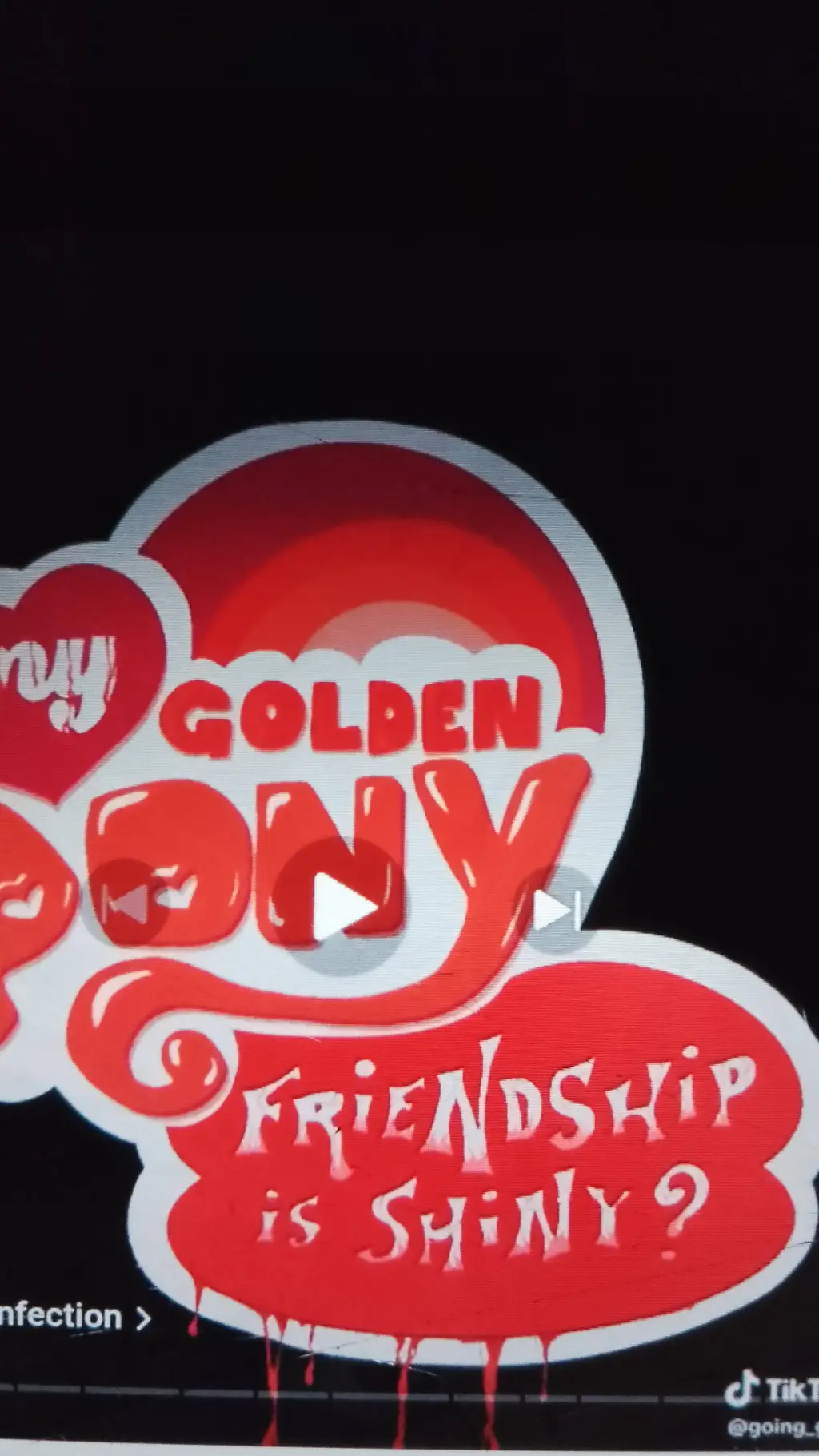 ai character: mlp golden virus background