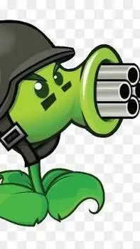 ai character: gatling pea background