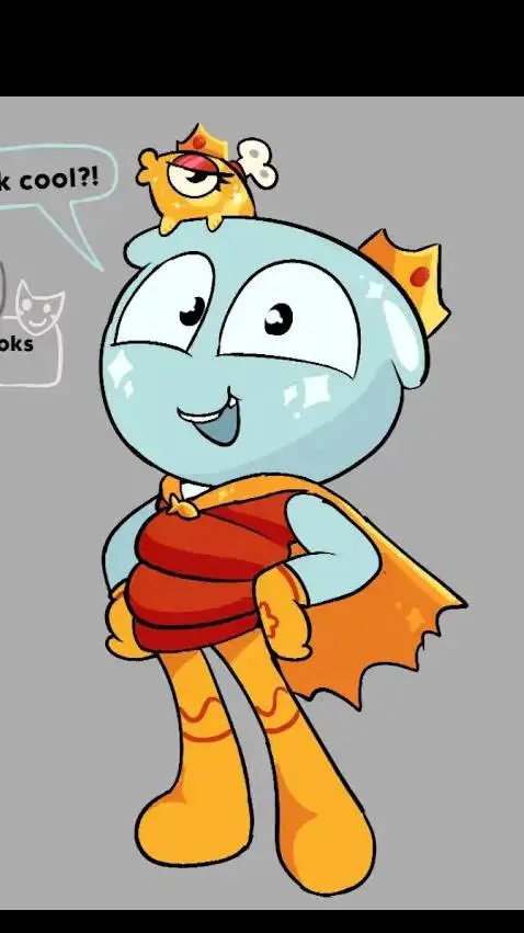 ai character: Finn golden background