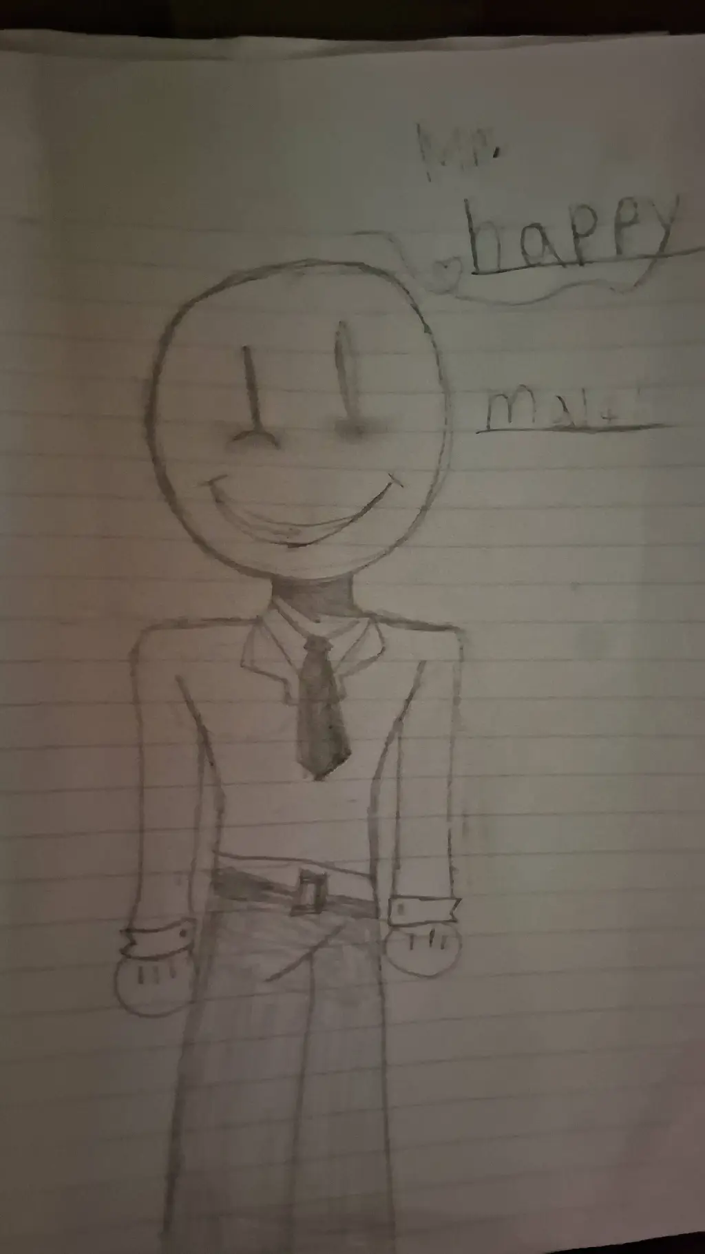 ai character: Mr.happy  background