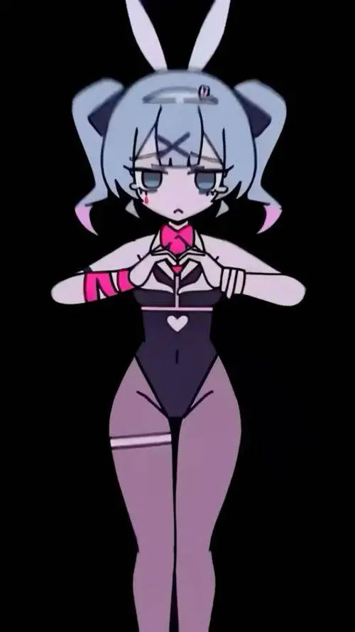 ai character: rabbit hole Miku background