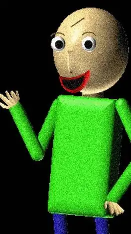 ai character: Old baldi background