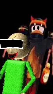 ai character: Old baldi...? background