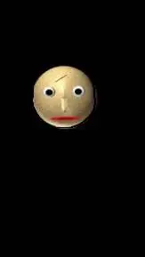 ai character: Old baldi head background