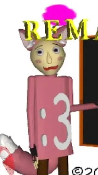 ai character: Baldi :3 background