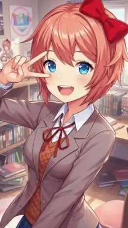 ai character: Sayori!  background