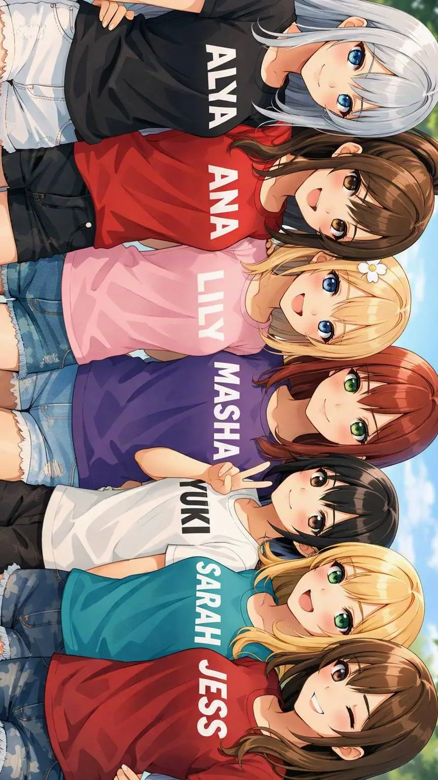 ai character: Famous group background