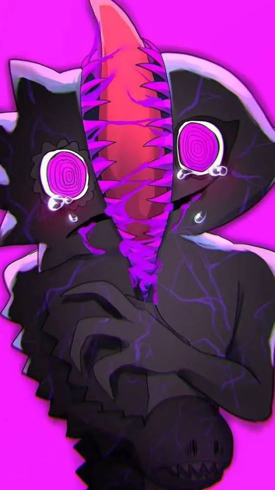 ai character: ~💜hellish BG🖤~ background