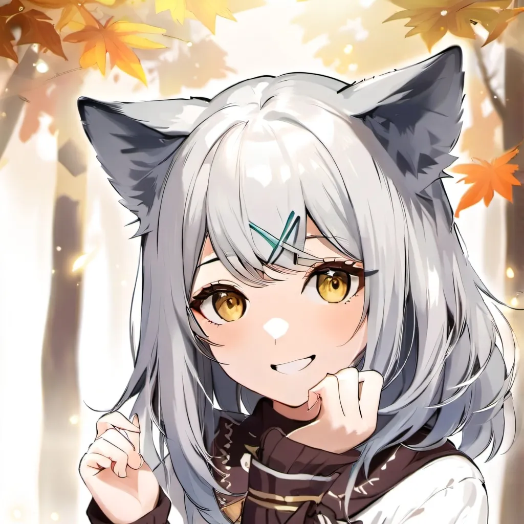 chat with ai character: a wolf girl