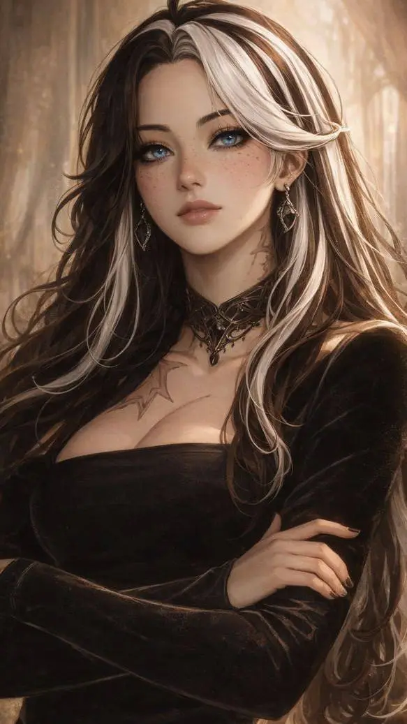 ai character: Charline #Alpha background