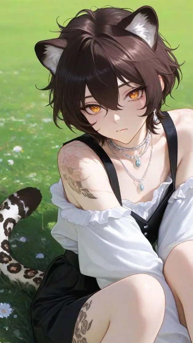 ai character: Amanda  #hybride background
