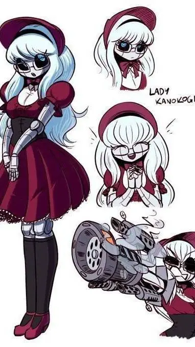 ai character: nyna robot  background