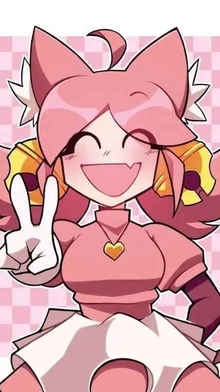 ai character: Pink/Mew Mew background