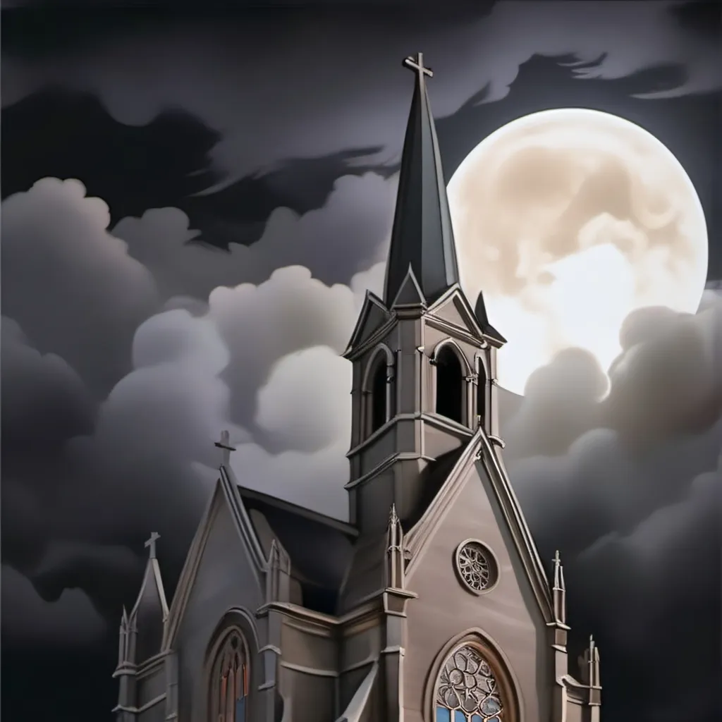 chat with ai character: the old church.