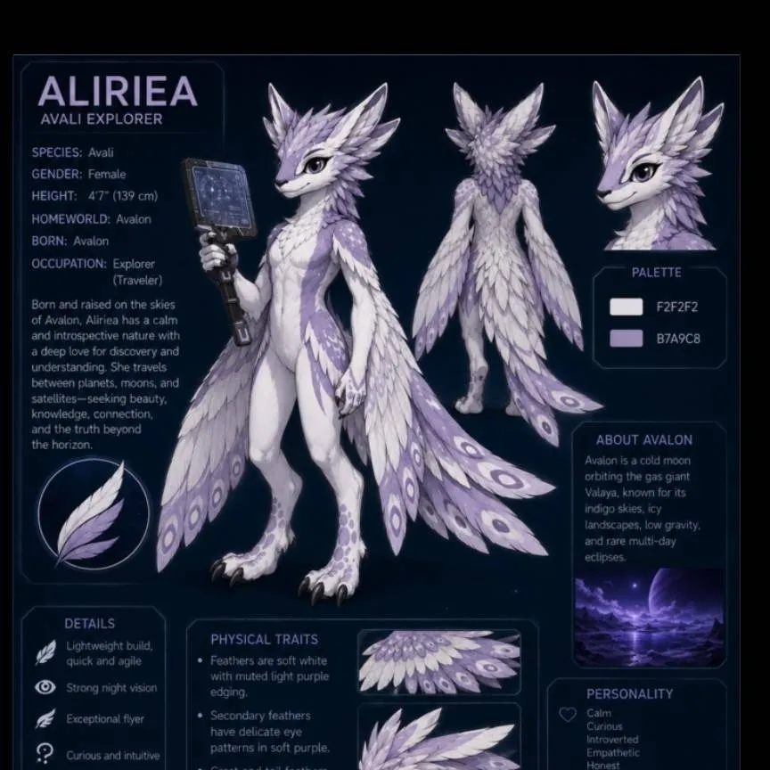 chat with ai character: Aliriea the Avali 