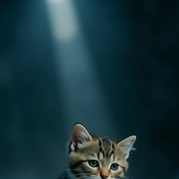 chat with ai character: Sad kitten 