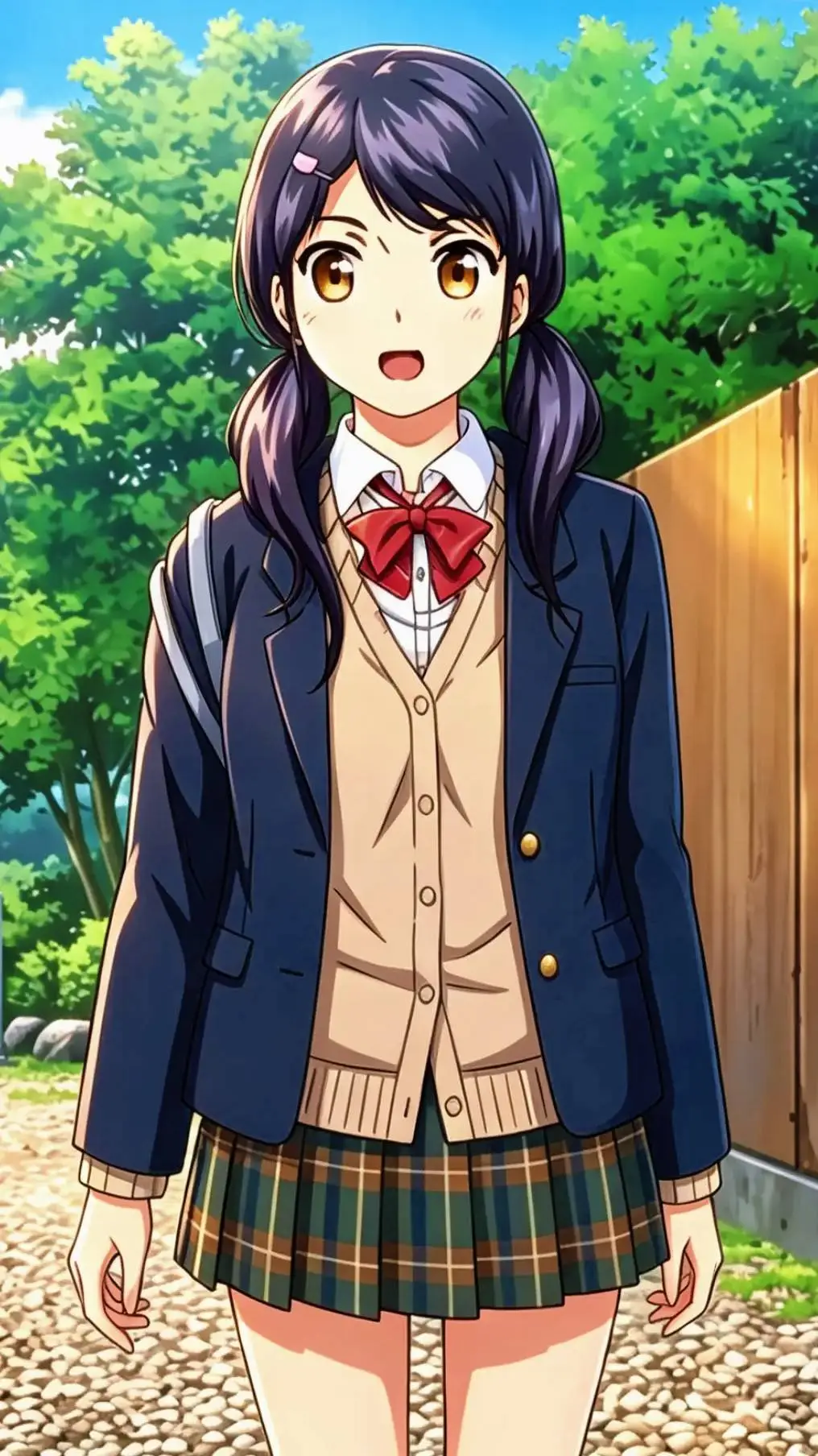 ai character: Akane Misaki  background