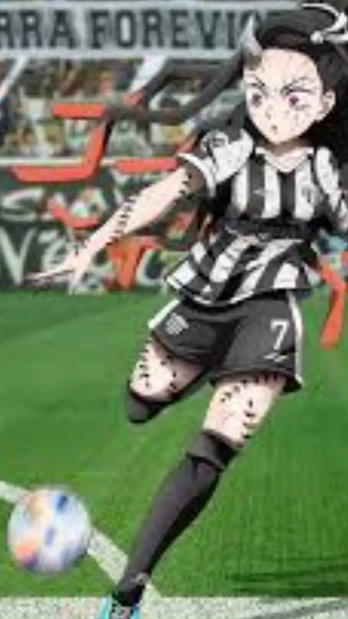 ai character: soccer background