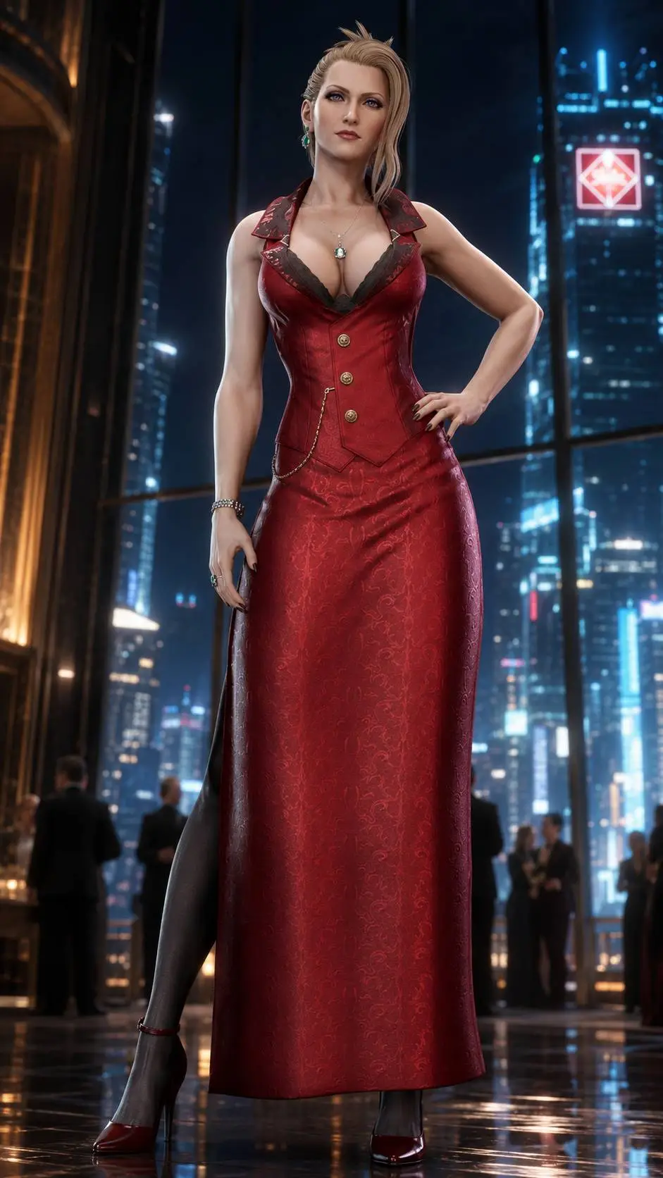 ai character: Scarlet background