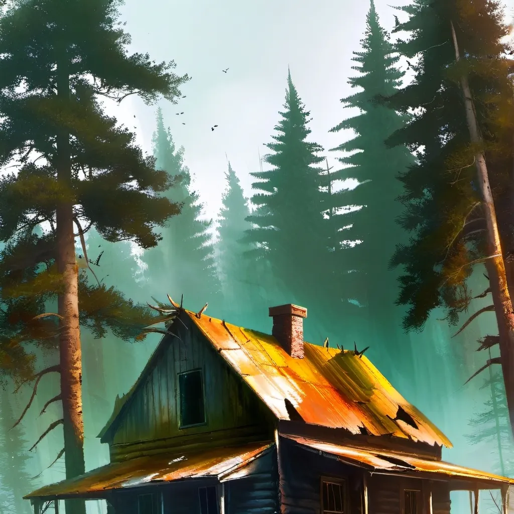 chat with ai character: creepy cabin