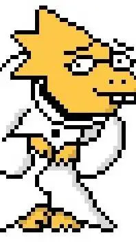 ai character: Dr alphys background