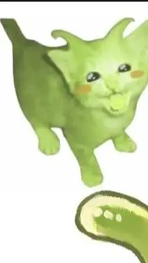 ai character:  alien cat   background