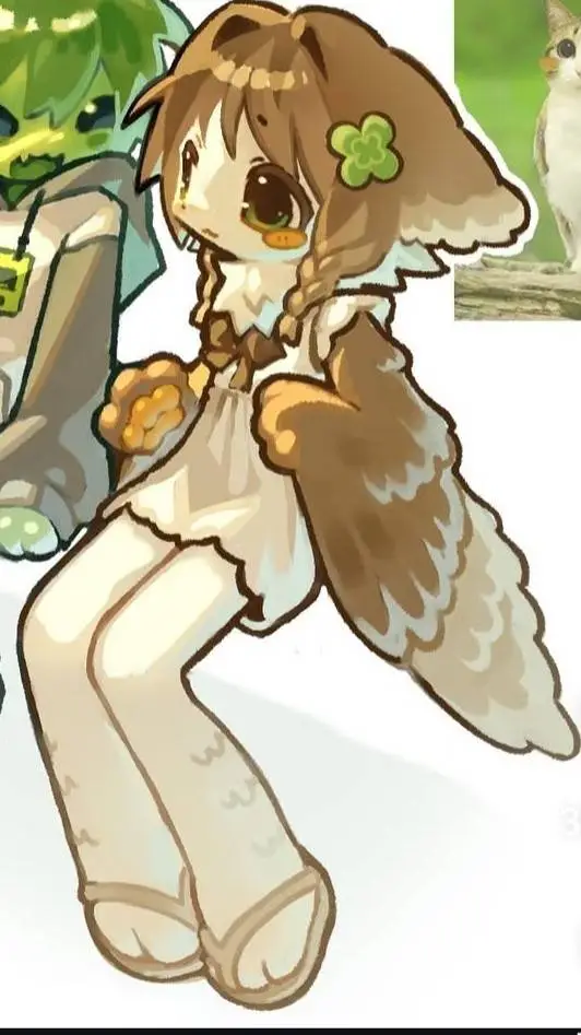 ai character: meowl x Aline cat? background