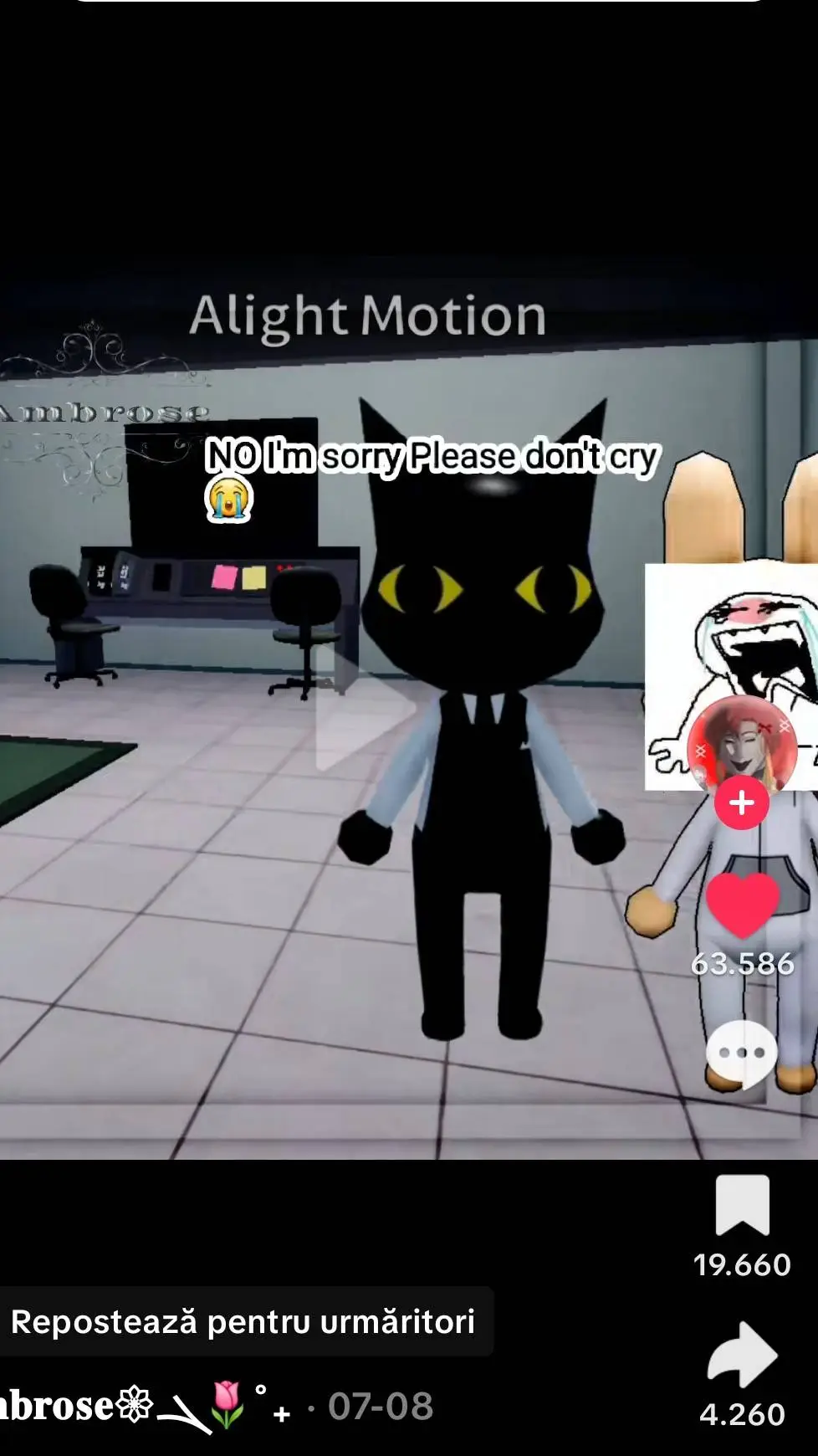 ai character: :( background