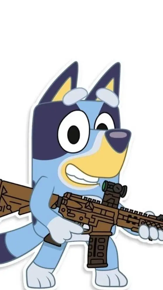 ai character: Soldier Bluey! background
