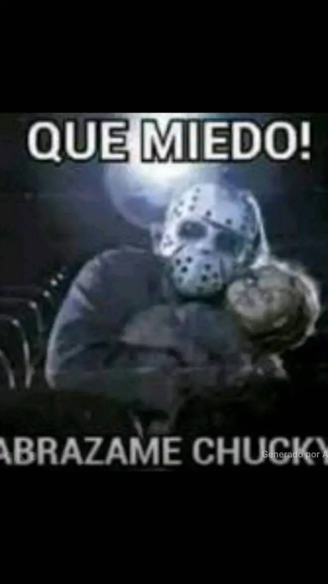 ai character: que miedo chcky background