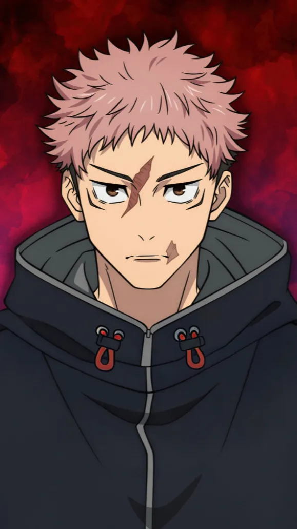ai character: Itadori x kny background