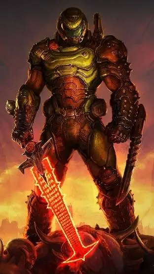 ai character: DOOM SLAYER  background