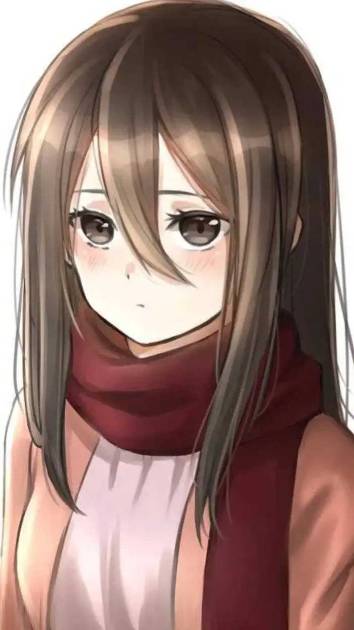 ai character: Mikasa ❤️ background