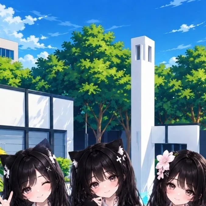 chat with ai character: cute sisters trio