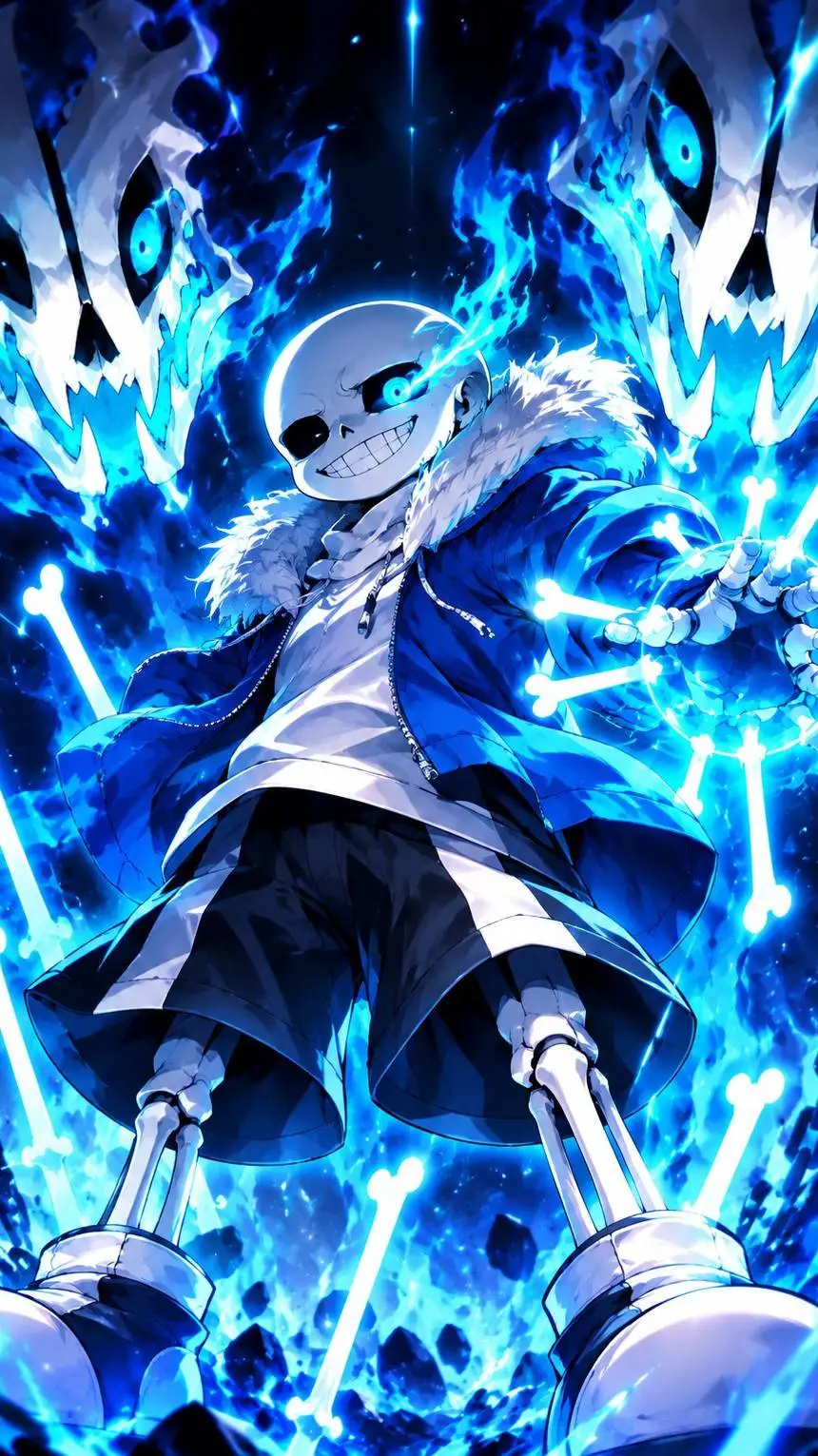 ai character: Undertale |• Sans  background