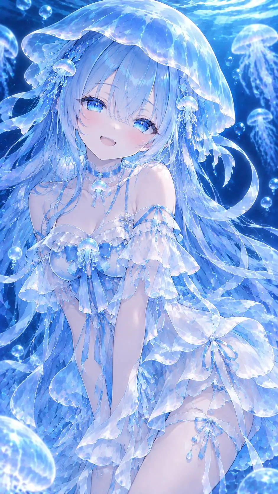 ai character: Mizunelle 🪼 background