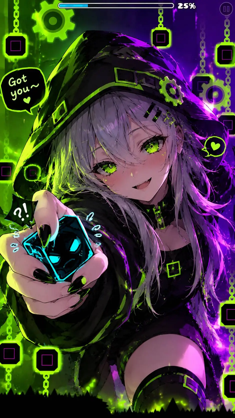 ai character: Geometry-chan background