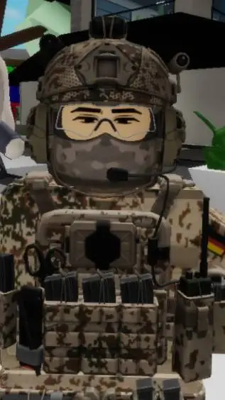 ai character: German soldier  background