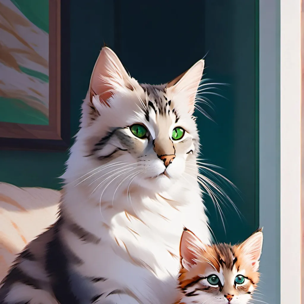 chat with ai character: Jealous mom cat